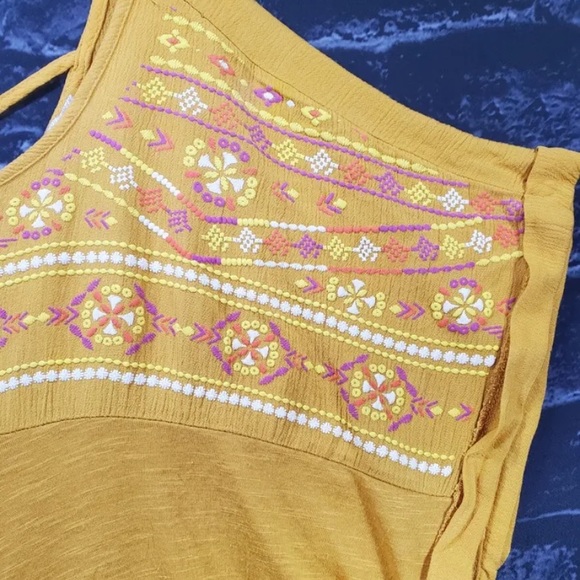 Tempted Hearts LA Top Womens Plus Embroidered Boho Blouse - Picture 5 of 10